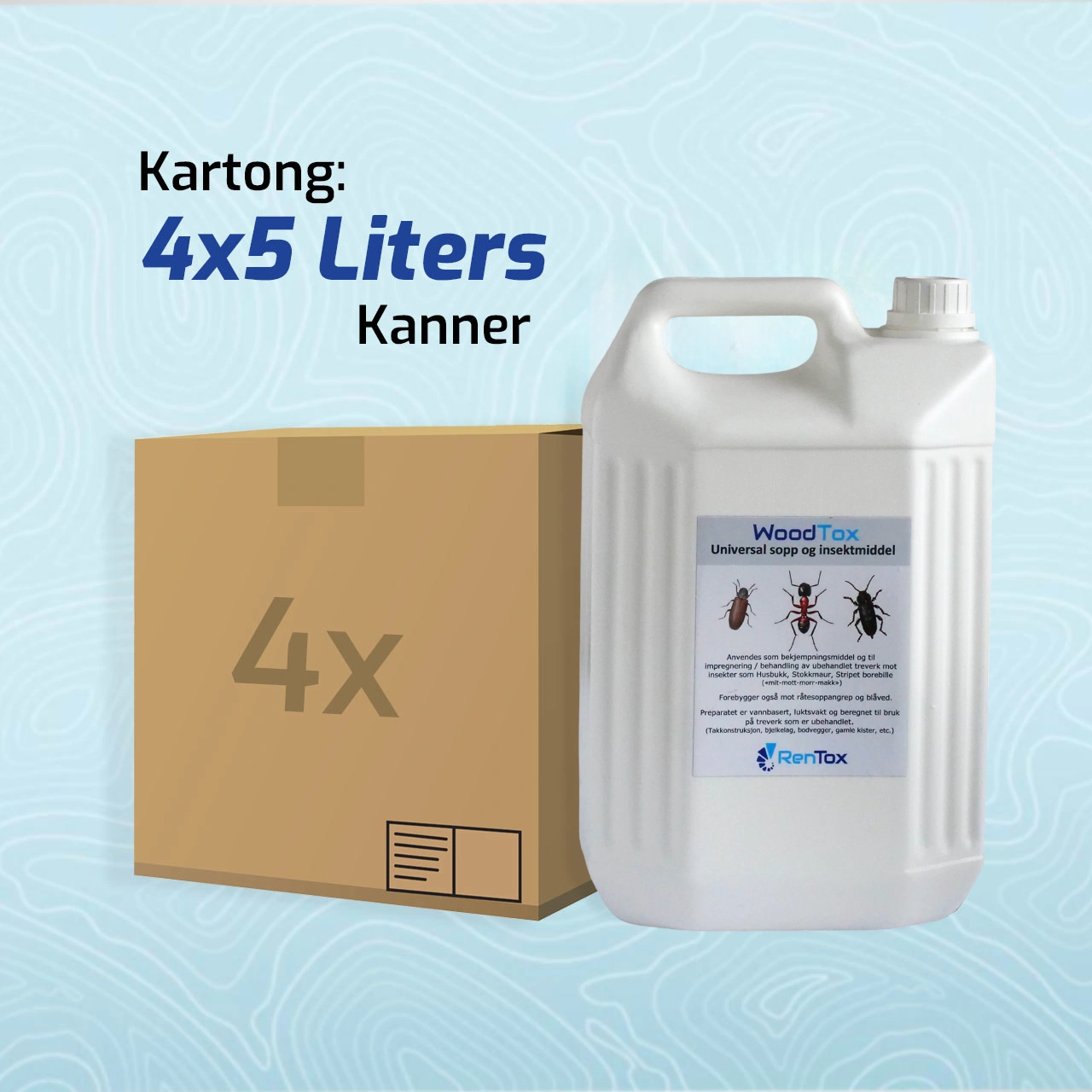 WoodTox 4 x 5 liter